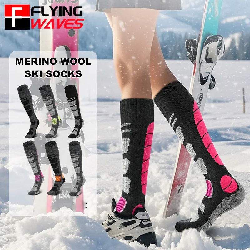 1 Pair Merino Wool Ski Socks M - Thermal Sock Winter ulasan dan harga