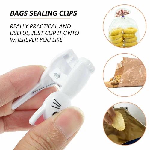 8Pcs Cat Shape Food Sealing Ba - Sock Organizer Tray ulasan dan harga