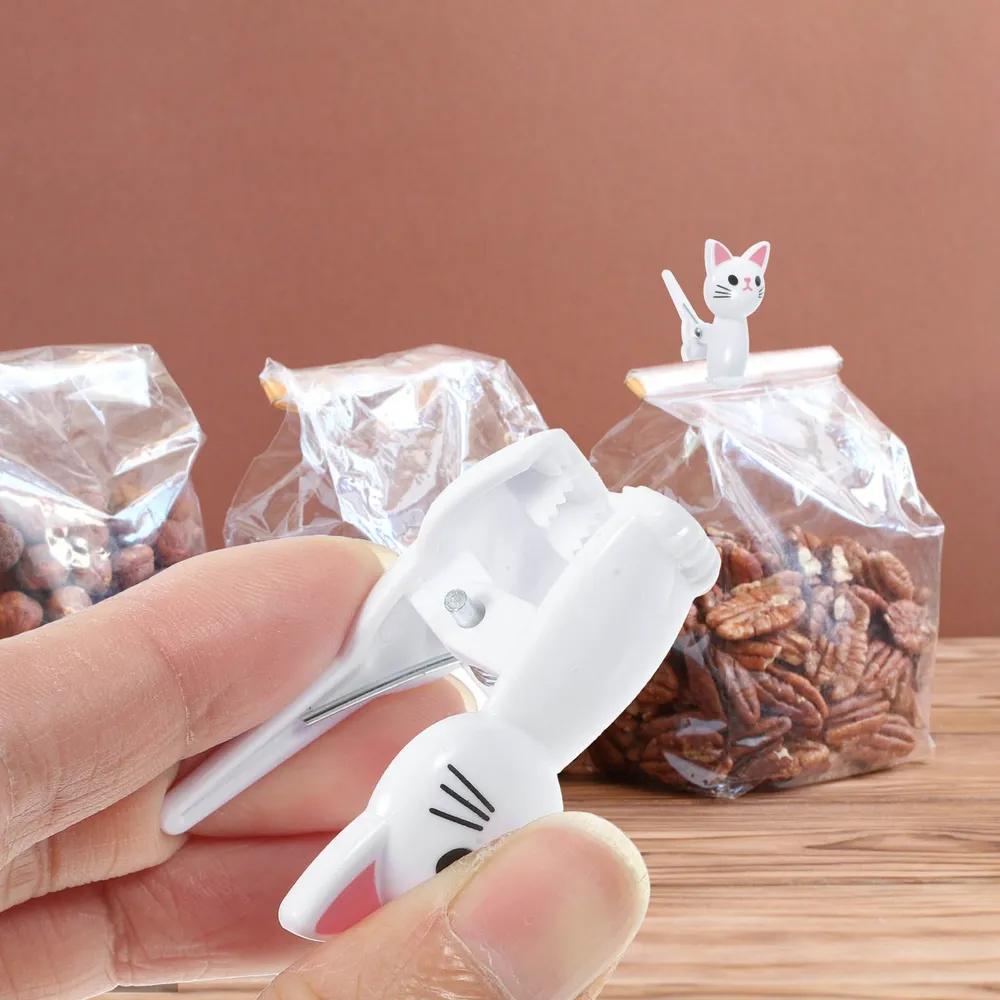8Pcs Cat Shape Food Sealing Ba - Sock Organizer Tray ulasan dan harga