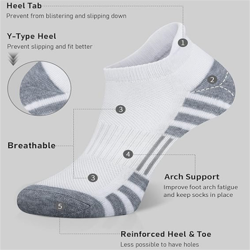 6/12Pairs Ankle Athletic Runni - Athletic Sock Cushion ulasan dan harga