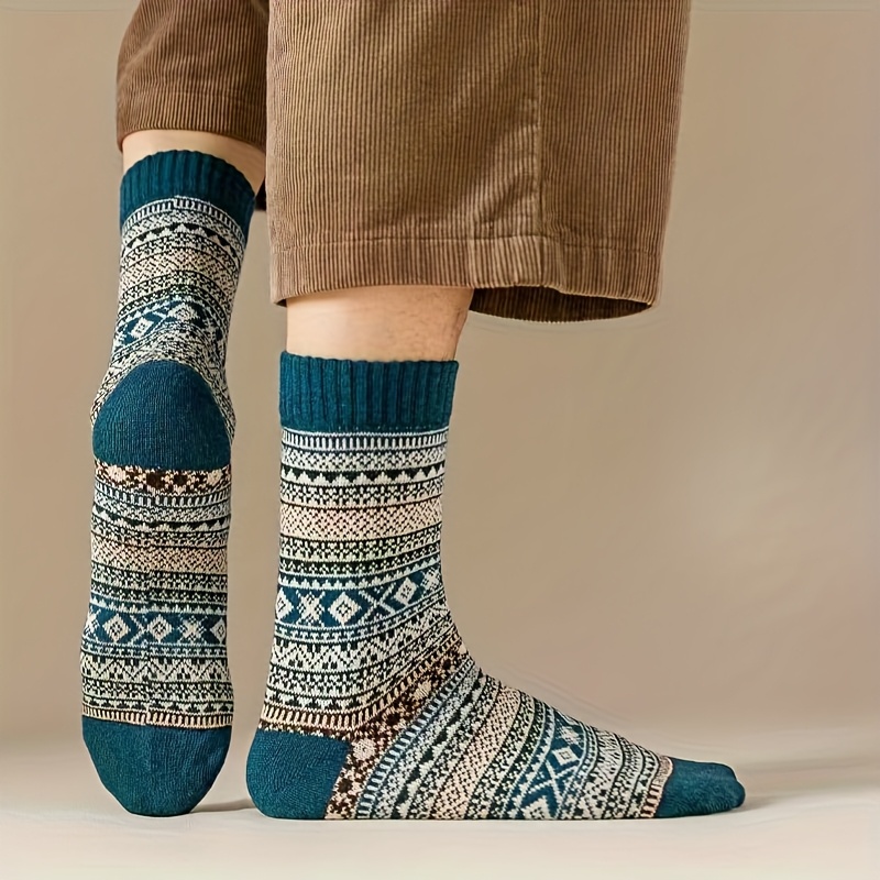 5 Pairs of Winter Retro Thick  - Compression Sock Medical ulasan dan harga