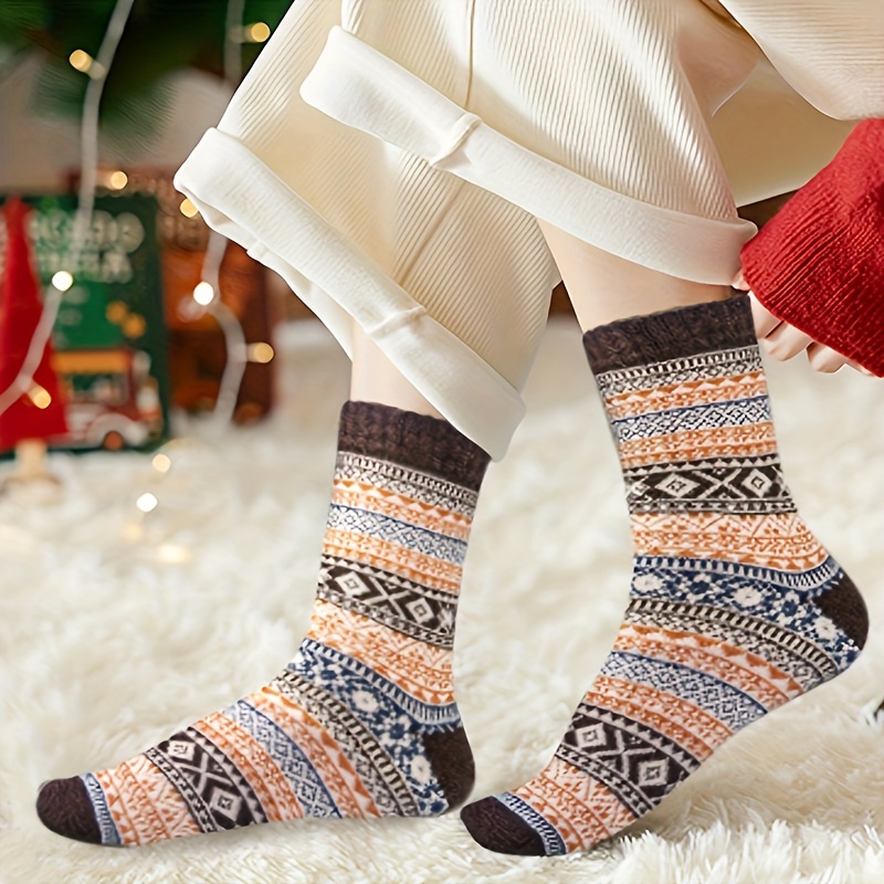 5 Pairs of Winter Retro Thick  - Compression Sock Medical ulasan dan harga